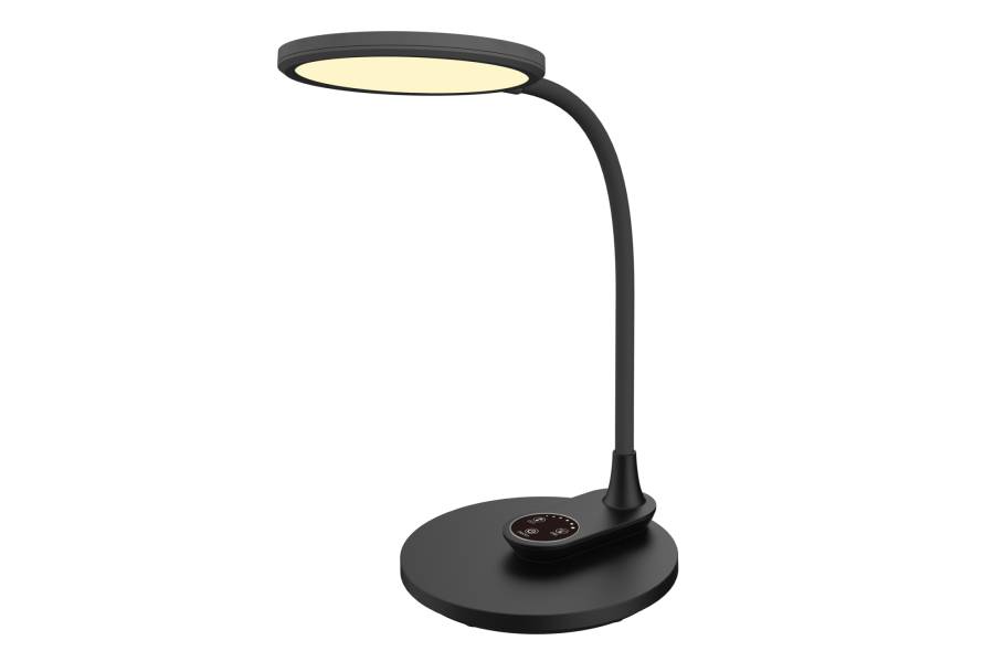 ΦΩΤΙΣΤΙΚΟ ΓΡΑΦΕΙΟΥ LED BLAIN HM4459.02 ΜΑΥΡΟ ABS & ΣΙΛΙΚΟΝΗ 17x26,6x34,5Υ εκ.