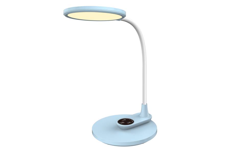 ΦΩΤΙΣΤΙΚΟ ΓΡΑΦΕΙΟΥ LED BLAIN HM4459.03 ΓΑΛΑΖΙΟ ABS-ΛΕΥΚΗ ΣΙΛΙΚΟΝΗ 17x26,6x34,5Υ εκ.