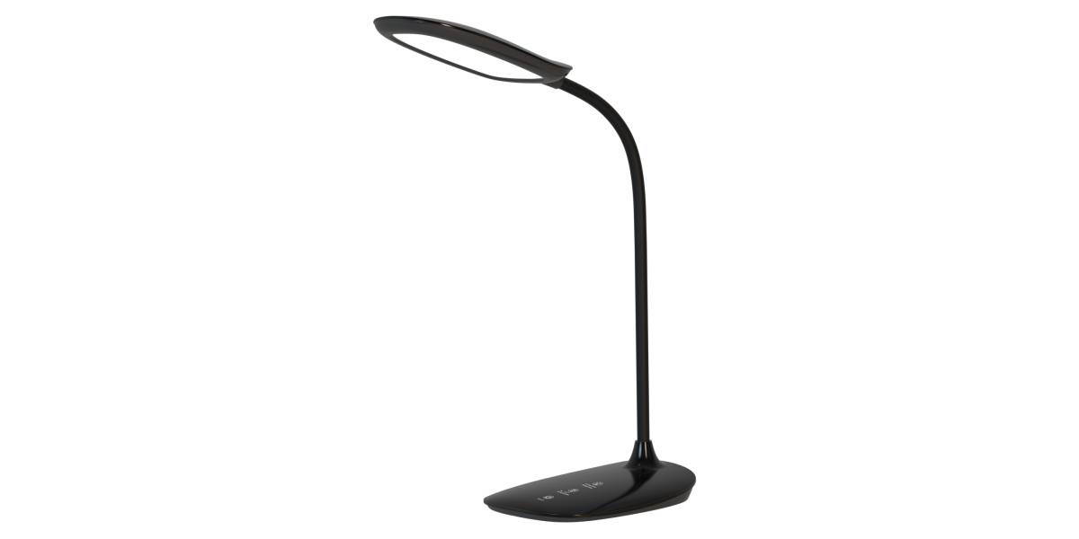 ΦΩΤΙΣΤΙΚΟ ΓΡΑΦΕΙΟΥ LED BLAIN HM4444.02 ΜΑΥΡΟ ABS 13,6x17,7x40Υ εκ.