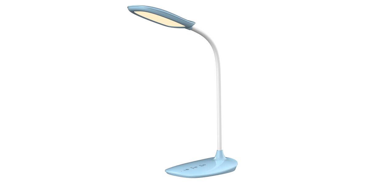 ΦΩΤΙΣΤΙΚΟ ΓΡΑΦΕΙΟΥ LED BLAIN HM4444.03 ΓΑΛΑΖΙΟ-ΛΕΥΚΟ ABS 13,6x17,7x40Υ εκ.