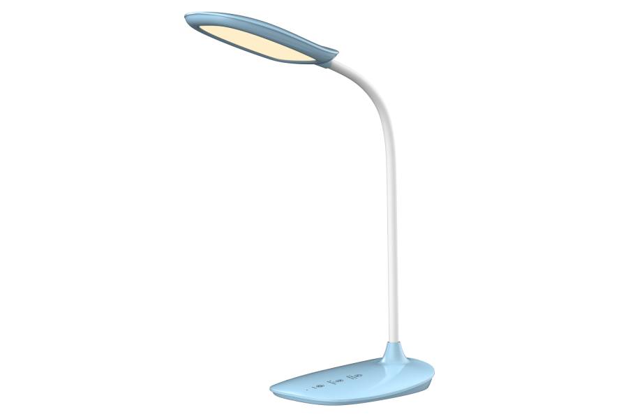 ΦΩΤΙΣΤΙΚΟ ΓΡΑΦΕΙΟΥ LED BLAIN HM4444.03 ΓΑΛΑΖΙΟ-ΛΕΥΚΟ ABS 13,6x17,7x40Υ εκ.