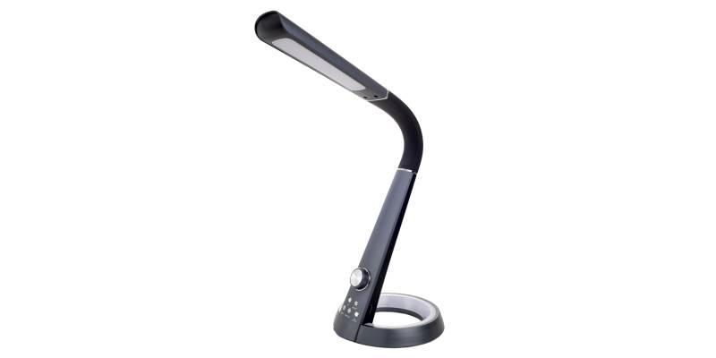 ΦΩΤΙΣΤΙΚΟ ΓΡΑΦΕΙΟΥ LED BLAIN PRO HM4451.02 ΜΑΥΡΟ ΧΡΩΜΑ 34,3x18,3x42,5Υεκ.