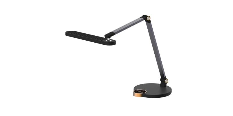 ΦΩΤΙΣΤΙΚΟ ΓΡΑΦΕΙΟΥ LED BLAIN PRO HM4454.02 ΜΑΥΡΗ ΒΑΣΗ ABS-ΓΚΡΙ ΑΛΟΥΜΙΝΙΟ 51,8x40Υεκ.