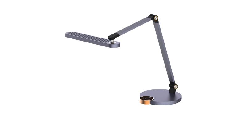 ΦΩΤΙΣΤΙΚΟ ΓΡΑΦΕΙΟΥ LED BLAIN PRO HM4454.07 ΓΚΡΙ ΒΑΣΗ ABS & ΑΛΟΥΜΙΝΙΟ 51,8x40Υεκ.