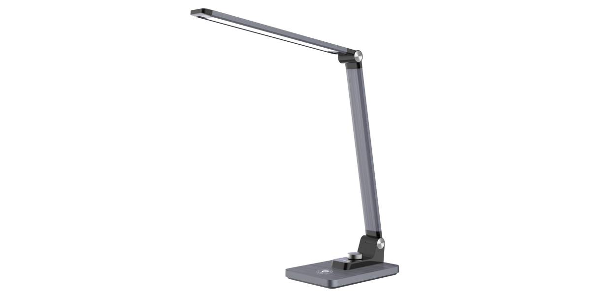 ΦΩΤΙΣΤΙΚΟ ΓΡΑΦΕΙΟΥ LED BLAIN PRO HM4458.07 ΓΚΡΙ ΒΑΣΗ ABS & ΑΛΟΥΜΙΝΙΟ 35,6x43,1Υεκ
