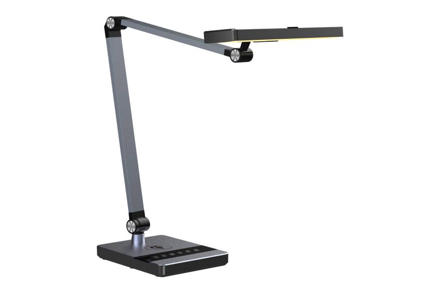 ΦΩΤΙΣΤΙΚΟ ΓΡΑΦΕΙΟΥ LED BLAIN PRO HM4461.02 ΜΑΥΡΟ ΜΑΤ ABS 35x43,9Υεκ.
