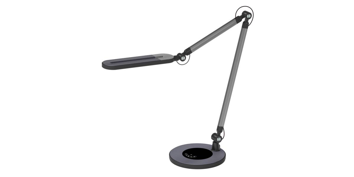 ΦΩΤΙΣΤΙΚΟ ΓΡΑΦΕΙΟΥ LED BLAIN PRO HM4462.02 ΜΑΥΡΟ-ΓΚΡΙ ABS 57,4x51,1Υεκ.