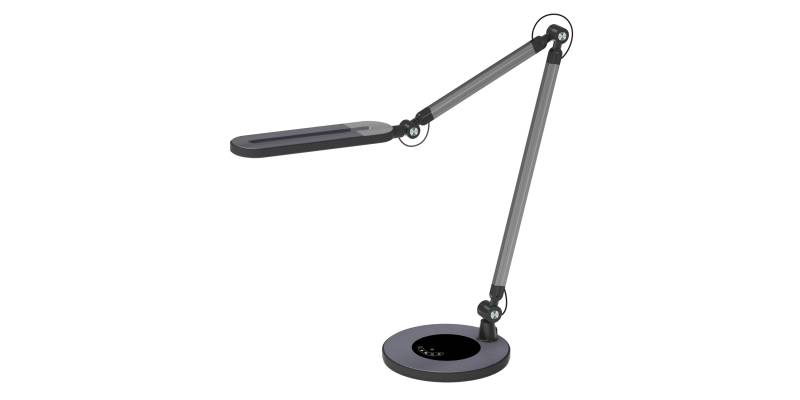 ΦΩΤΙΣΤΙΚΟ ΓΡΑΦΕΙΟΥ LED BLAIN PRO HM4462.02 ΜΑΥΡΟ-ΓΚΡΙ ABS 57,4x51,1Υεκ.
