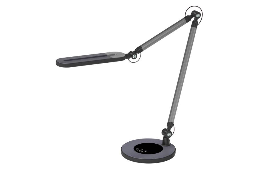ΦΩΤΙΣΤΙΚΟ ΓΡΑΦΕΙΟΥ LED BLAIN PRO HM4462.02 ΜΑΥΡΟ-ΓΚΡΙ ABS 57,4x51,1Υεκ.