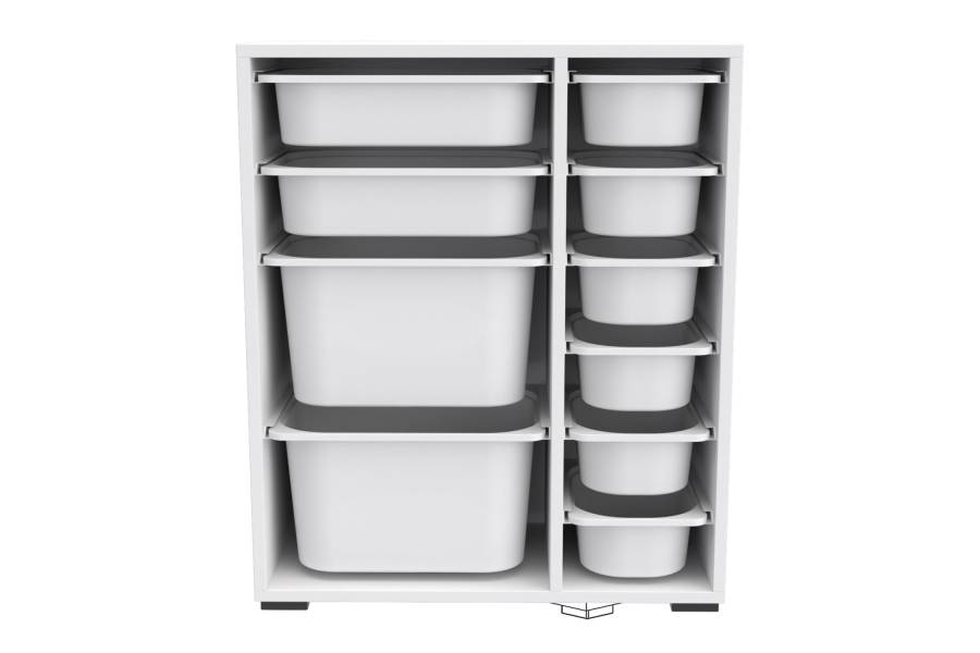 ΣΥΡΤΑΡΙΕΡΑ SANI HM18212.01 ΜΕΛΑΜΙΝΗ ΣΕ ΛΕΥΚΟ-10 ΛΕΥΚΑ ΣΥΡΤΑΡΙΑ P.E. 69,5x30x83Υεκ