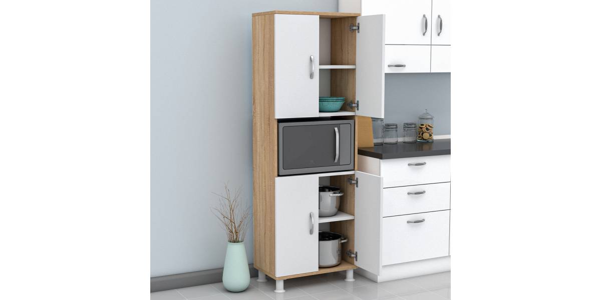 ΕΠΙΠΛΟ ΚΟΥΖΙΝΑΣ/ΝΤΟΥΛΑΠΙ RAD HM18196.03 ΜΕΛΑΜΙΝΗ ΣΟΝΑΜΑ-ΛΕΥΚΟ 56x32x165Υεκ.