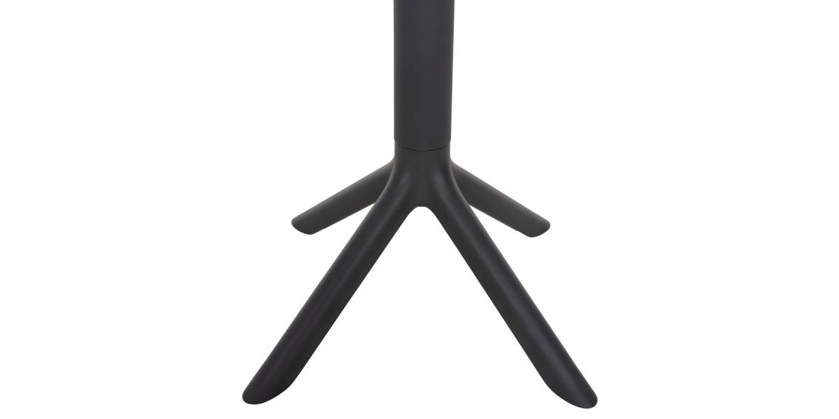 ΤΡΑΠΕΖΙ ΠΟΛΥΠΡΟΠΥΛΕΝΙΟΥ ΣΤΡΟΓΓΥΛΟ TERRIN HM6124.20 ΓΚΡΙ Φ61x77Υεκ.