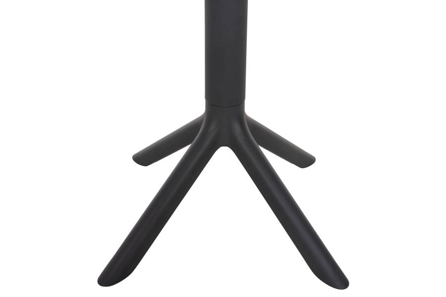 ΤΡΑΠΕΖΙ ΠΟΛΥΠΡΟΠΥΛΕΝΙΟΥ ΣΤΡΟΓΓΥΛΟ TERRIN HM6124.20 ΓΚΡΙ Φ61x77Υεκ.
