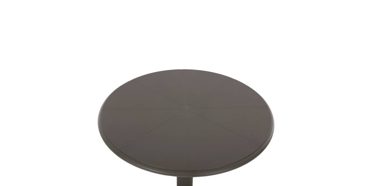 ΤΡΑΠΕΖΙ ΠΟΛΥΠΡΟΠΥΛΕΝΙΟΥ ΣΤΡΟΓΓΥΛΟ TERRIN HM6124.15 OLIVE GREEN Φ60x75Υεκ.