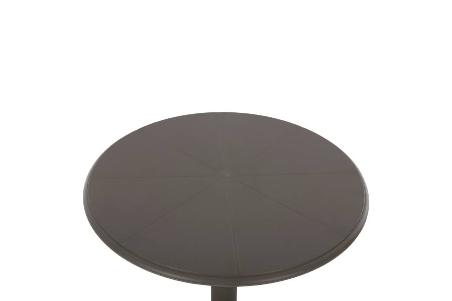 ΤΡΑΠΕΖΙ ΠΟΛΥΠΡΟΠΥΛΕΝΙΟΥ ΣΤΡΟΓΓΥΛΟ TERRIN HM6124.15 OLIVE GREEN Φ60x75Υεκ.