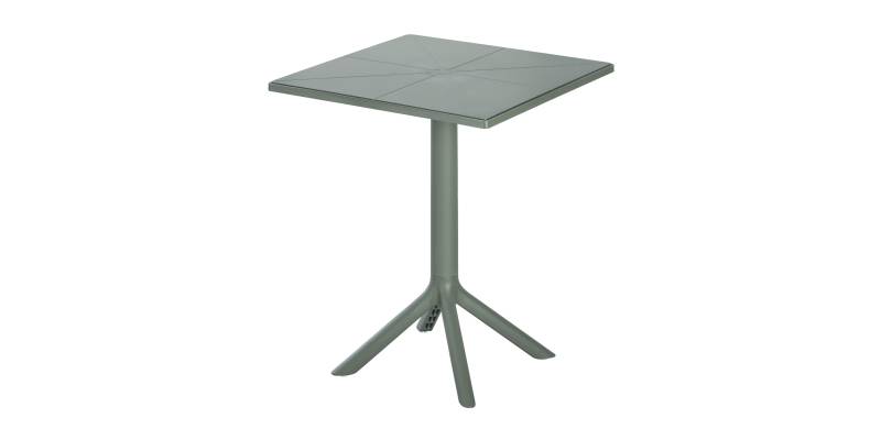ΤΡΑΠΕΖΙ ΠΟΛΥΠΡΟΠΥΛΕΝΙΟΥ ΤΕΤΡΑΓΩΝΟ TERRIN HM6125.15 DARK OLIVE 60x60x75Υεκ.