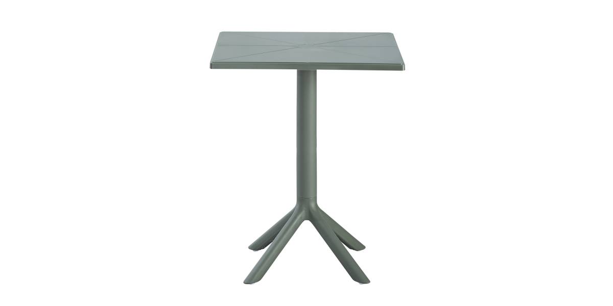ΤΡΑΠΕΖΙ ΠΟΛΥΠΡΟΠΥΛΕΝΙΟΥ ΤΕΤΡΑΓΩΝΟ TERRIN HM6125.15 DARK OLIVE 60x60x75Υεκ.