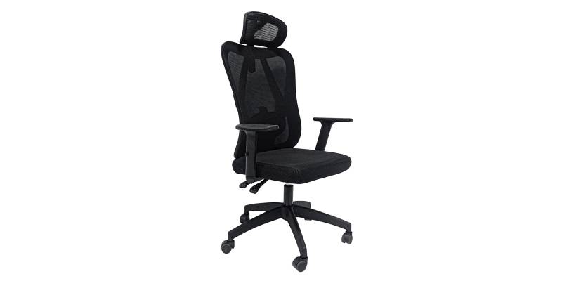 ΚΑΡΕΚΛΑ ΓΡΑΦΕΙΟΥ MEXER HM1195.01 ΜΑΥΡΟ MESH-ΜΕΤΑΛ.ΒΑΣΗ-NYLON ΣΚΕΛΕΤΟΣ 60x49x130Υεκ.