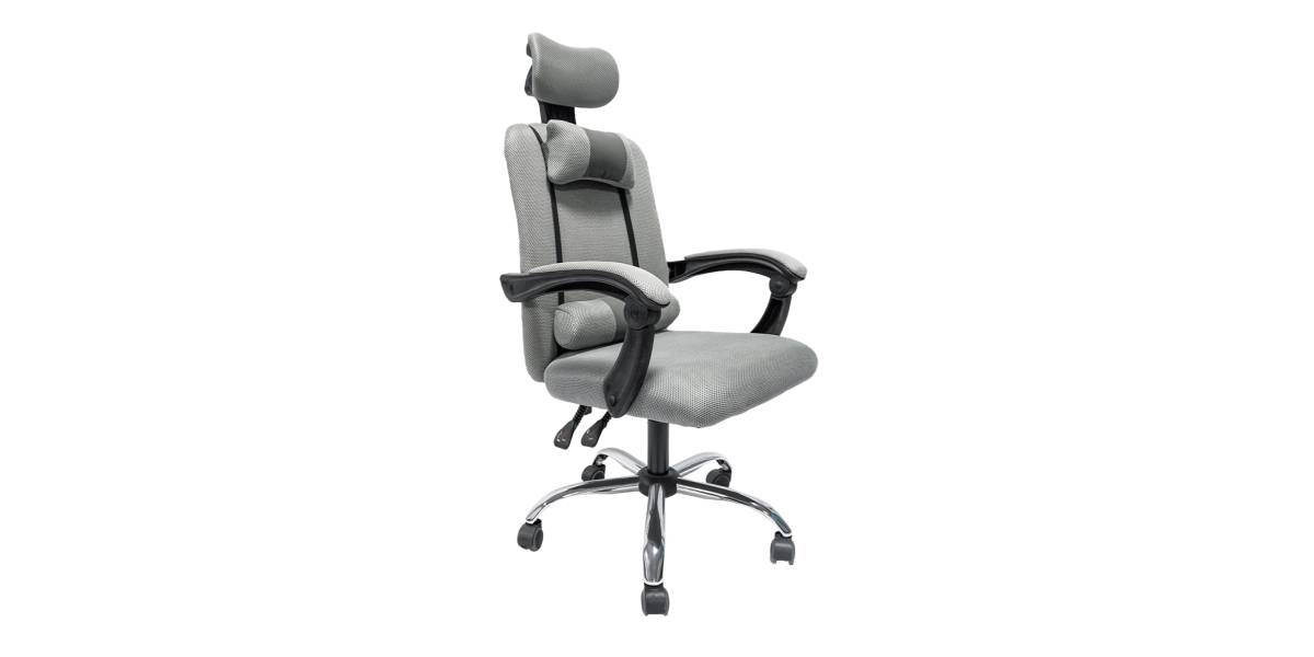 ΚΑΡΕΚΛΑ ΓΡΑΦΕΙΟΥ CRONER HM1196.02 ΓΚΡΙ MESH-ΜΕΤΑΛ.ΒΑΣΗ-NYLON ΣΚΕΛΕΤΟΣ 58x67x124Υεκ.