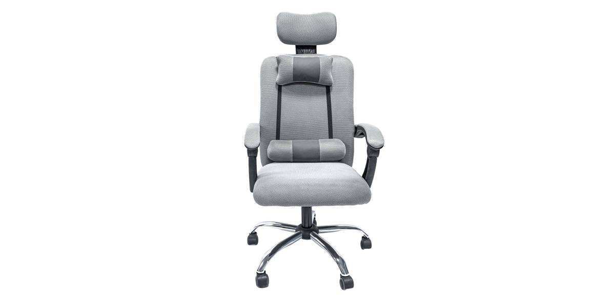 ΚΑΡΕΚΛΑ ΓΡΑΦΕΙΟΥ CRONER HM1196.02 ΓΚΡΙ MESH-ΜΕΤΑΛ.ΒΑΣΗ-NYLON ΣΚΕΛΕΤΟΣ 58x67x124Υεκ.
