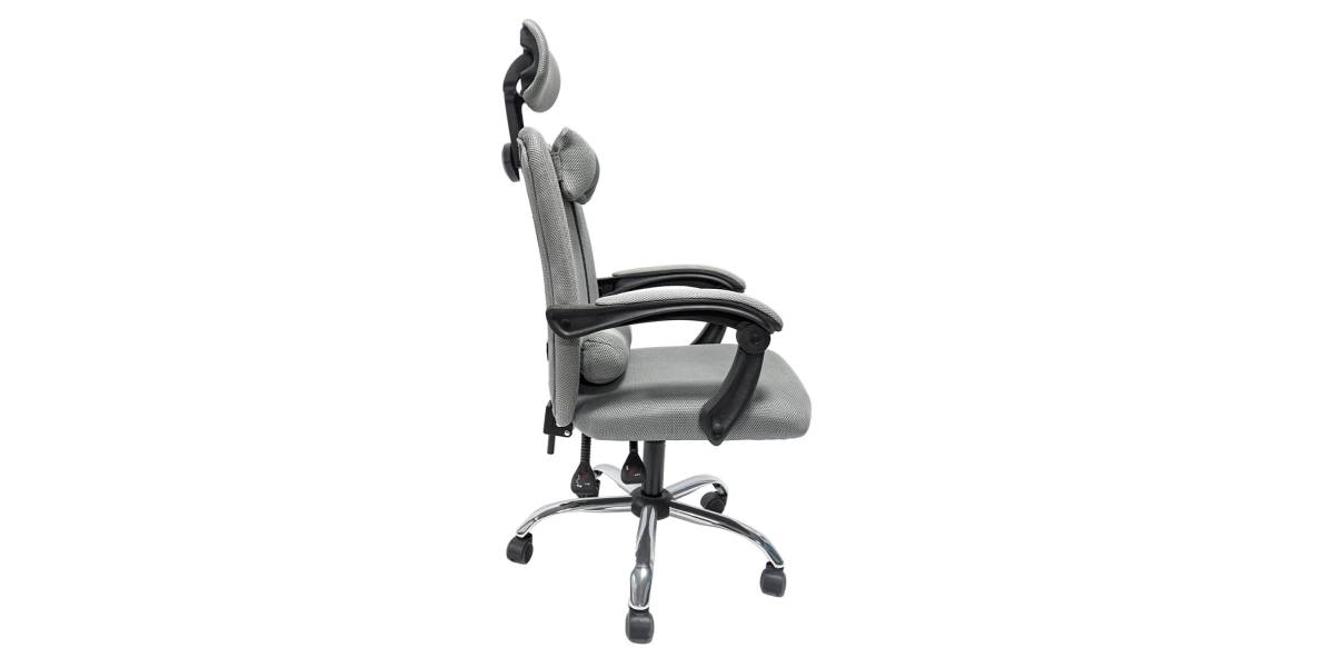 ΚΑΡΕΚΛΑ ΓΡΑΦΕΙΟΥ CRONER HM1196.02 ΓΚΡΙ MESH-ΜΕΤΑΛ.ΒΑΣΗ-NYLON ΣΚΕΛΕΤΟΣ 58x67x124Υεκ.