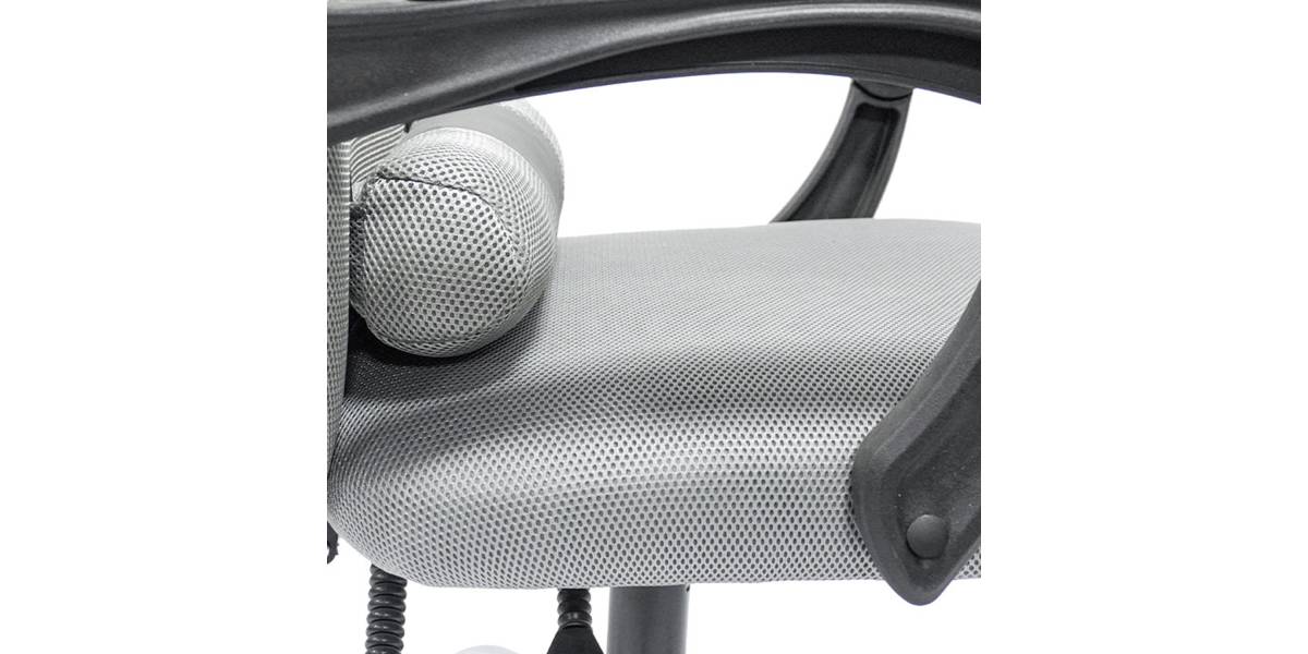 ΚΑΡΕΚΛΑ ΓΡΑΦΕΙΟΥ CRONER HM1196.02 ΓΚΡΙ MESH-ΜΕΤΑΛ.ΒΑΣΗ-NYLON ΣΚΕΛΕΤΟΣ 58x67x124Υεκ.