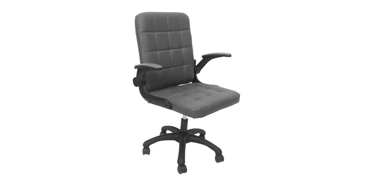 ΚΑΡΕΚΛΑ ΓΡΑΦΕΙΟΥ PORTIMA HM1197.03 ΓΚΡΙ PVC-ΜΑΥΡΟΣ NYLON ΣΚΕΛΕΤΟΣ & ΒΑΣΗ 69x53x98Υεκ