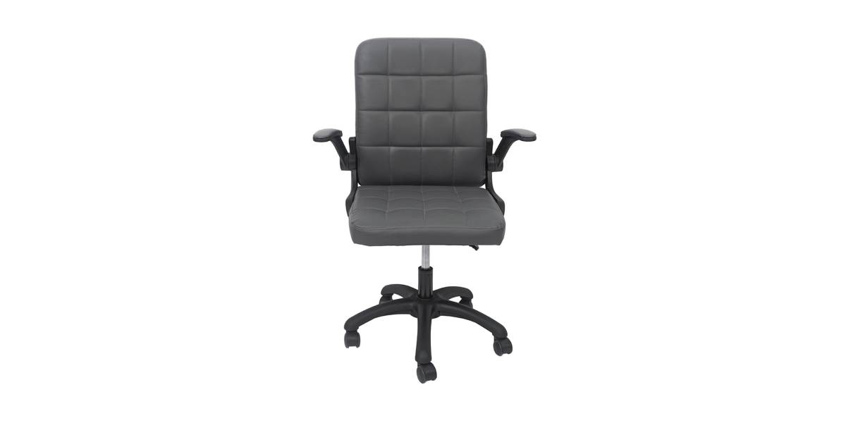 ΚΑΡΕΚΛΑ ΓΡΑΦΕΙΟΥ PORTIMA HM1197.03 ΓΚΡΙ PVC-ΜΑΥΡΟΣ NYLON ΣΚΕΛΕΤΟΣ & ΒΑΣΗ 69x53x98Υεκ