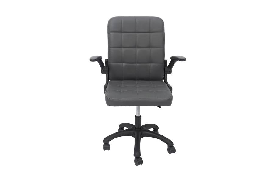 ΚΑΡΕΚΛΑ ΓΡΑΦΕΙΟΥ PORTIMA HM1197.03 ΓΚΡΙ PVC-ΜΑΥΡΟΣ NYLON ΣΚΕΛΕΤΟΣ & ΒΑΣΗ 69x53x98Υεκ