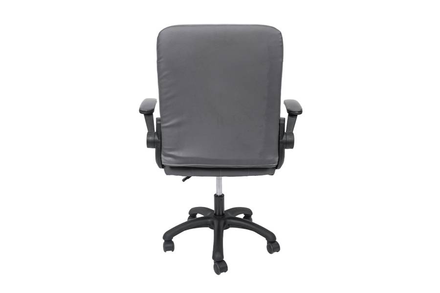 ΚΑΡΕΚΛΑ ΓΡΑΦΕΙΟΥ PORTIMA HM1197.03 ΓΚΡΙ PVC-ΜΑΥΡΟΣ NYLON ΣΚΕΛΕΤΟΣ & ΒΑΣΗ 69x53x98Υεκ