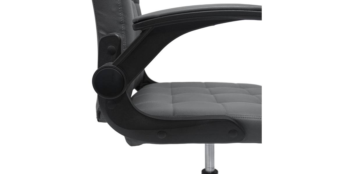 ΚΑΡΕΚΛΑ ΓΡΑΦΕΙΟΥ PORTIMA HM1197.03 ΓΚΡΙ PVC-ΜΑΥΡΟΣ NYLON ΣΚΕΛΕΤΟΣ & ΒΑΣΗ 69x53x98Υεκ