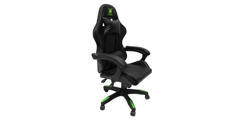 ΠΟΛΥΘΡΟΝΑ GAMING DARREN HM1203.03 ΜΑΥΡΟ-ΠΡΑΣΙΝΟ PVC & NYLON 58.5x100x120Υεκ.
