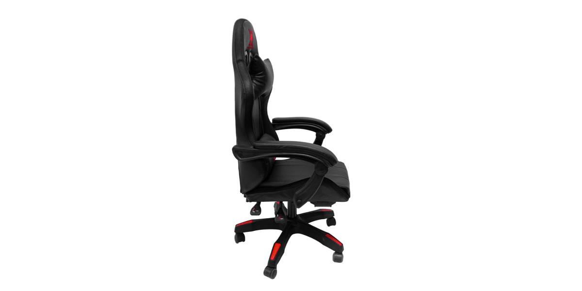 ΠΟΛΥΘΡΟΝΑ GAMING DARREN HM1203.01 ΜΑΥΡΟ-ΚΟΚΚΙΝΟ PVC 58.5x100x120Υεκ.