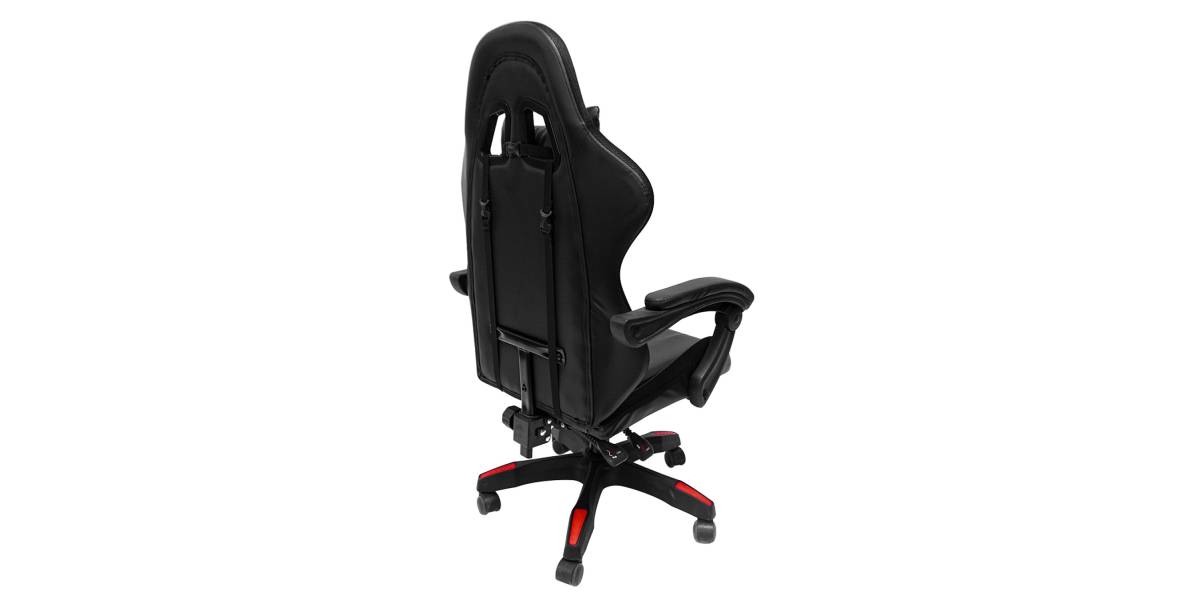 ΠΟΛΥΘΡΟΝΑ GAMING DARREN HM1203.01 ΜΑΥΡΟ-ΚΟΚΚΙΝΟ PVC 58.5x100x120Υεκ.
