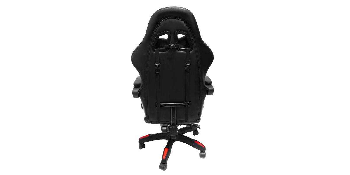 ΠΟΛΥΘΡΟΝΑ GAMING DARREN HM1203.01 ΜΑΥΡΟ-ΚΟΚΚΙΝΟ PVC 58.5x100x120Υεκ.