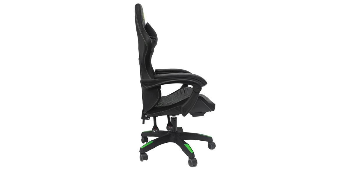 ΠΟΛΥΘΡΟΝΑ GAMING LOOT HM1204 ΜΑΥΡΟ-ΠΡΑΣΙΝΟ PVC & NYLON 60x60x120Υεκ.
