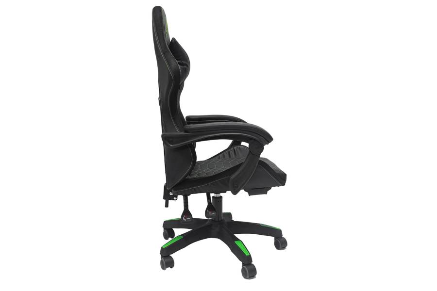 ΠΟΛΥΘΡΟΝΑ GAMING LOOT HM1204 ΜΑΥΡΟ-ΠΡΑΣΙΝΟ PVC & NYLON 60x60x120Υεκ.