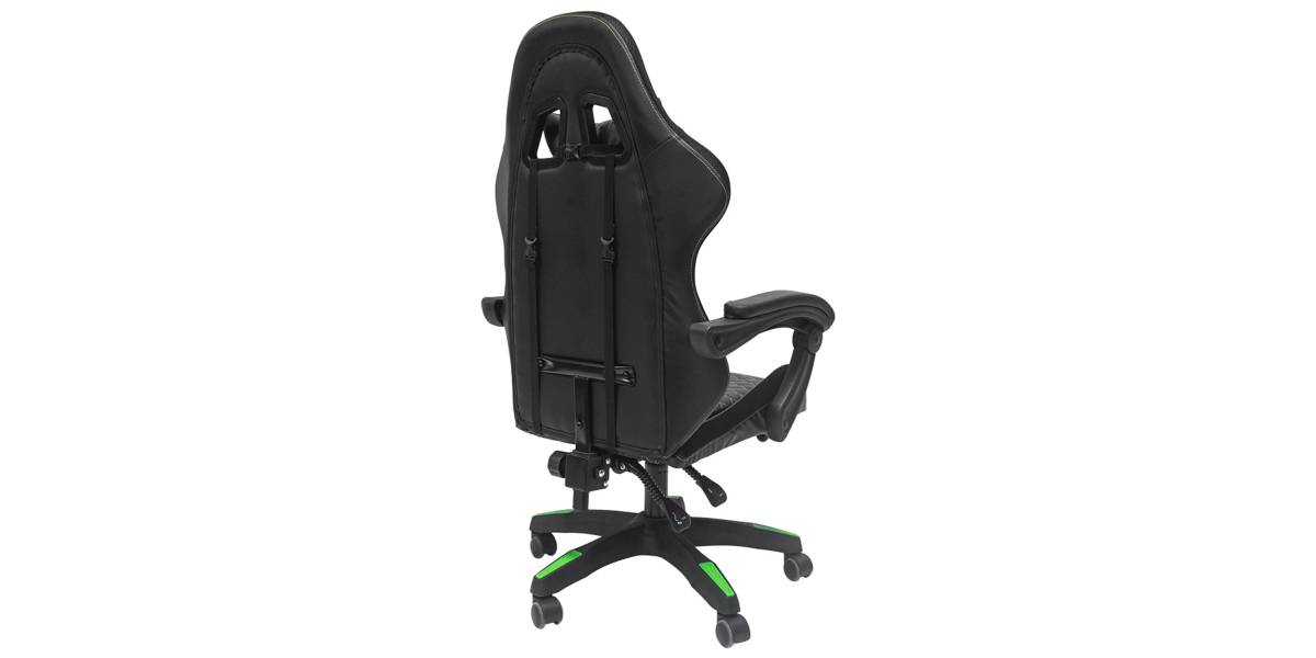 ΠΟΛΥΘΡΟΝΑ GAMING LOOT HM1204 ΜΑΥΡΟ-ΠΡΑΣΙΝΟ PVC & NYLON 60x60x120Υεκ.