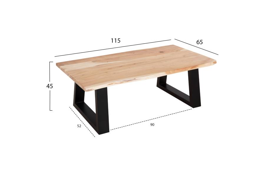 ΤΡΑΠΕΖΙ ΣΑΛΟΝΙΟΥ SOFIA SLIM HM8502.21 ΞΥΛΟ ΑΚΑΚΙΑΣ ΣΕ ΑΝΟΙΧΤΟ ΦΥΣΙΚΟ 115x65x45Υεκ.
