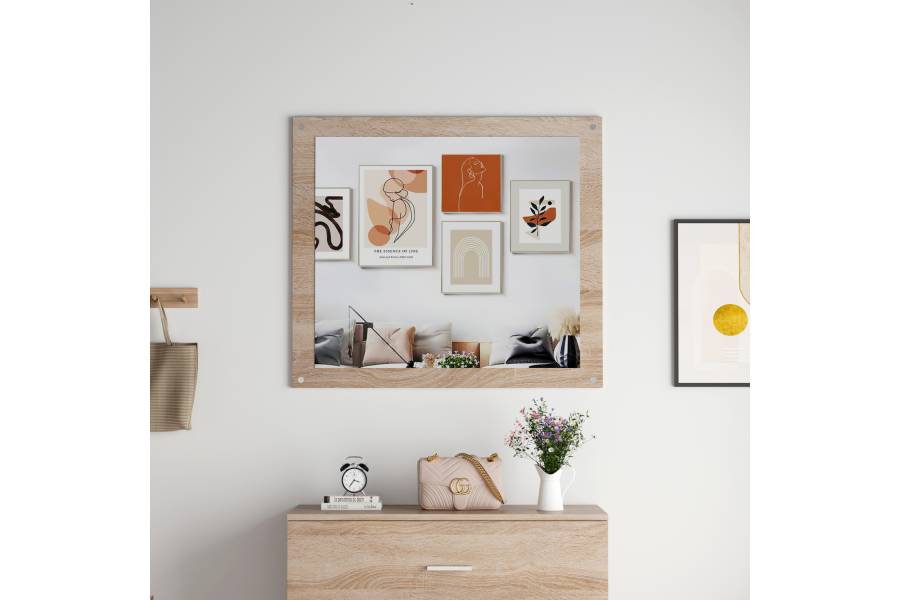 ΚΑΘΡΕΦΤΗΣ ΤΟΙΧΟΥ HM4360 ΜΕΛΑΜΙΝΗ ΣΕ ΣΟΝΑΜΑ 80x70x1.8(βάθος)εκ