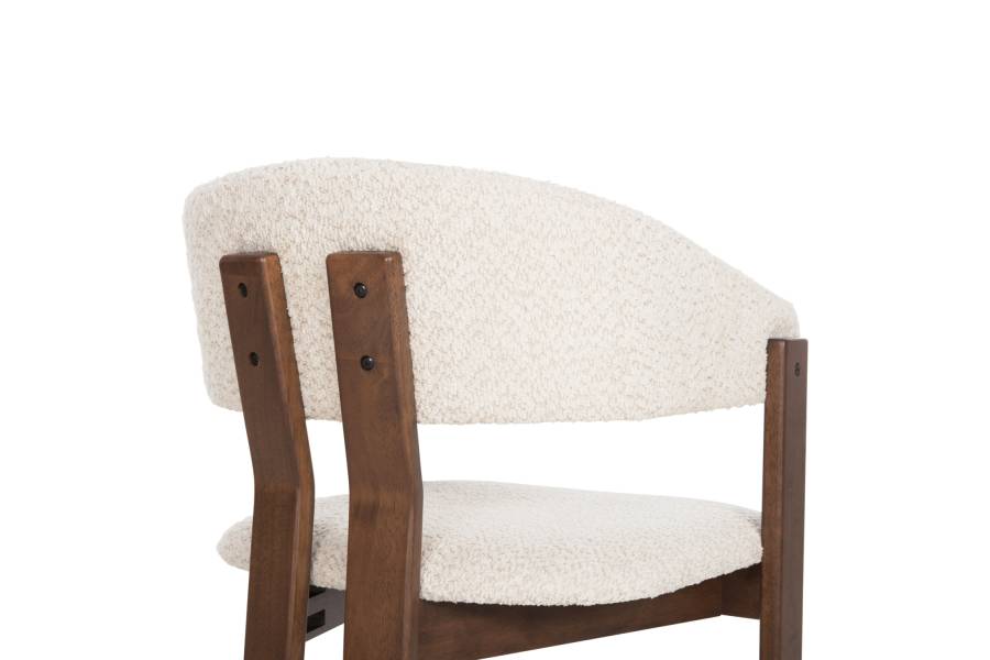 ΚΑΡΕΚΛΑ ZARRA HM9970.03 RUBBERWOOD ΣΕ ΚΑΡΥΔΙ-ΕΚΡΟΥ ΜΠΟΥΚΛΕ ΥΦΑΣΜΑ 55,5x59x81,5Υεκ