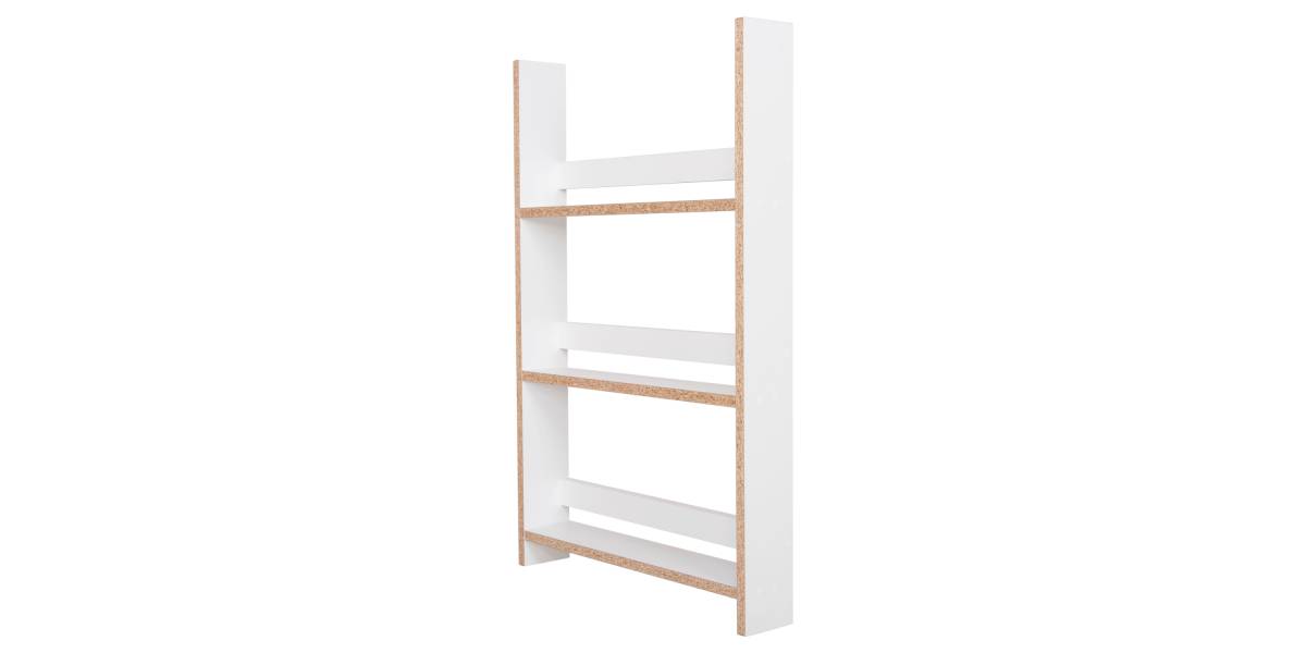 ΡΑΦΙΕΡΑ ΤΟΙΧΟΥ SANI HM18223.01 ΜΕΛΑΜΙΝΗ ΣΕ ΛΕΥΚΟ 60x10x90Υεκ. (3 ΡΑΦΙΑ)