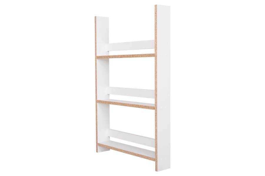 ΡΑΦΙΕΡΑ ΤΟΙΧΟΥ SANI HM18223.01 ΜΕΛΑΜΙΝΗ ΣΕ ΛΕΥΚΟ 60x10x90Υεκ. (3 ΡΑΦΙΑ)