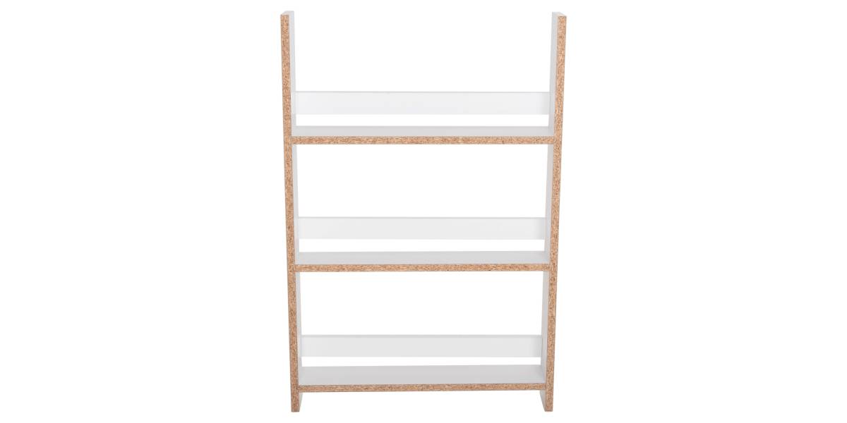 ΡΑΦΙΕΡΑ ΤΟΙΧΟΥ SANI HM18223.01 ΜΕΛΑΜΙΝΗ ΣΕ ΛΕΥΚΟ 60x10x90Υεκ. (3 ΡΑΦΙΑ)