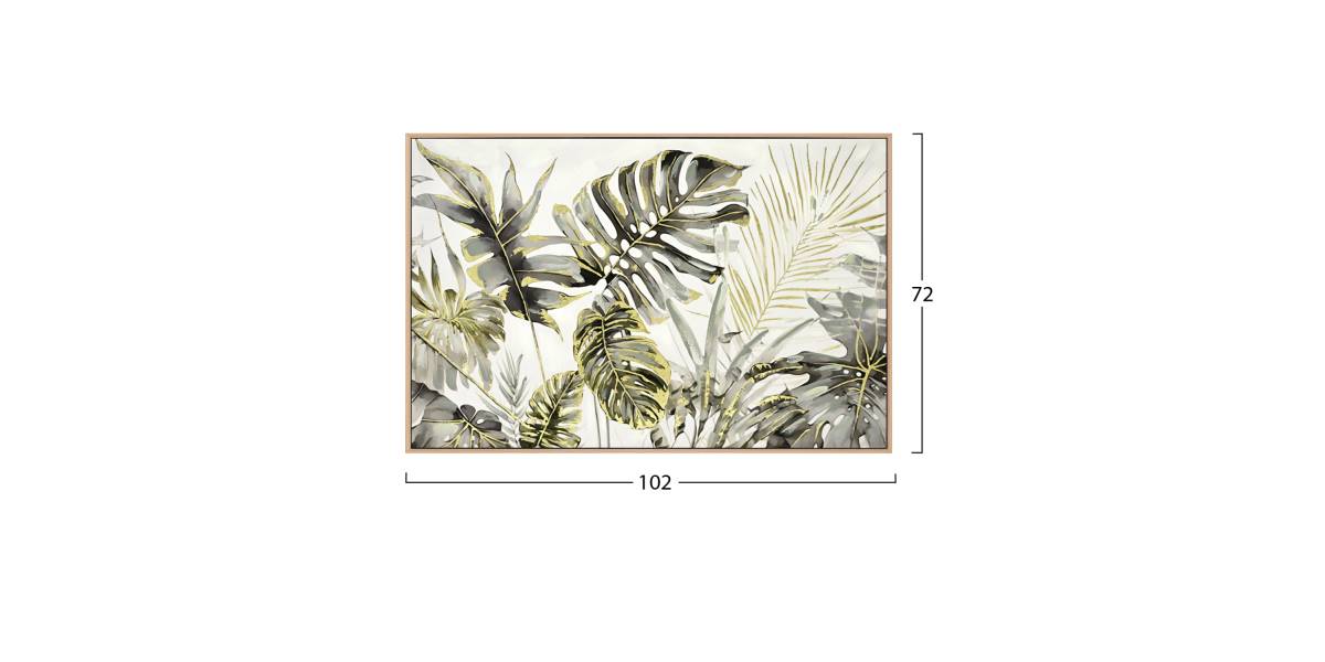 ΠΙΝΑΚΑΣ TOIXOY TROPICO HM4541 ΚΟΡΝΙΖΑ ΜΠΕΖ-ΚΑΜΒΑΣ ΕΚΤΥΠΩΣΗ 102x4,5x72Υεκ.