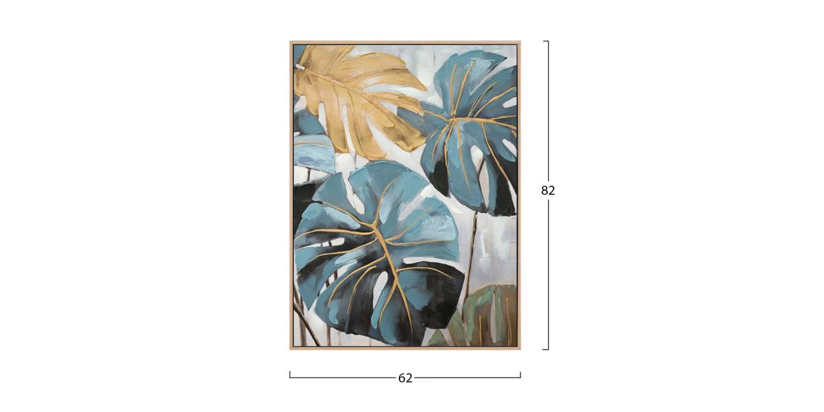 ΠΙΝΑΚΑΣ TOIXOY TROPICO HM4542 ΚΟΡΝΙΖΑ ΜΠΕΖ-ΚΑΜΒΑΣ ΕΚΤΥΠΩΣΗ 62x4,5x82Υεκ.