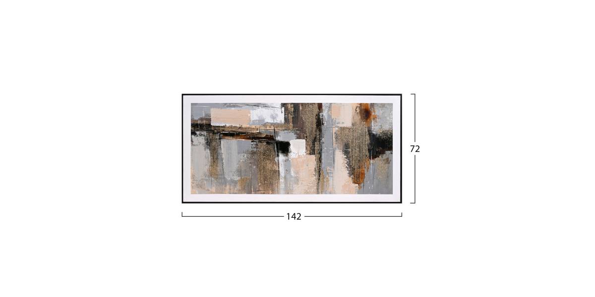 ΠΙΝΑΚΑΣ ΤΟΙΧΟΥ SEDIMENT HM4551 ΜΕ ΚΟΡΝΙΖΑ ΜΑΥΡΗ-ΚΑΜΒΑΣ 142x4.5x72Υεκ