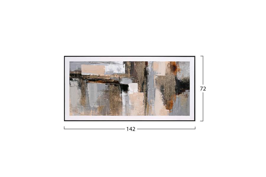 ΠΙΝΑΚΑΣ ΤΟΙΧΟΥ SEDIMENT HM4551 ΜΕ ΚΟΡΝΙΖΑ ΜΑΥΡΗ-ΚΑΜΒΑΣ 142x4.5x72Υεκ