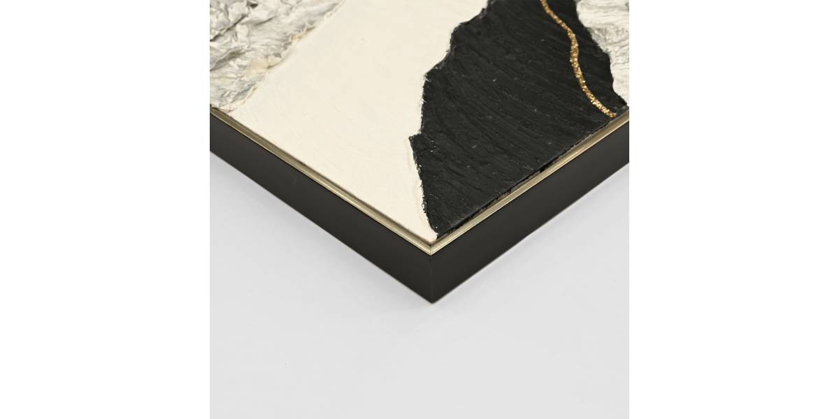 ΠΙΝΑΚΑΣ ΤΟΙΧΟΥ ABSTRACT HM4553.02 ΜΕ ΚΟΡΝΙΖΑ ΜΠΕΖ-ΚΑΜΒΑΣ-ΧΕΙΡΟΠΟΙΗΤΟΣ 82x4.5x122Υεκ