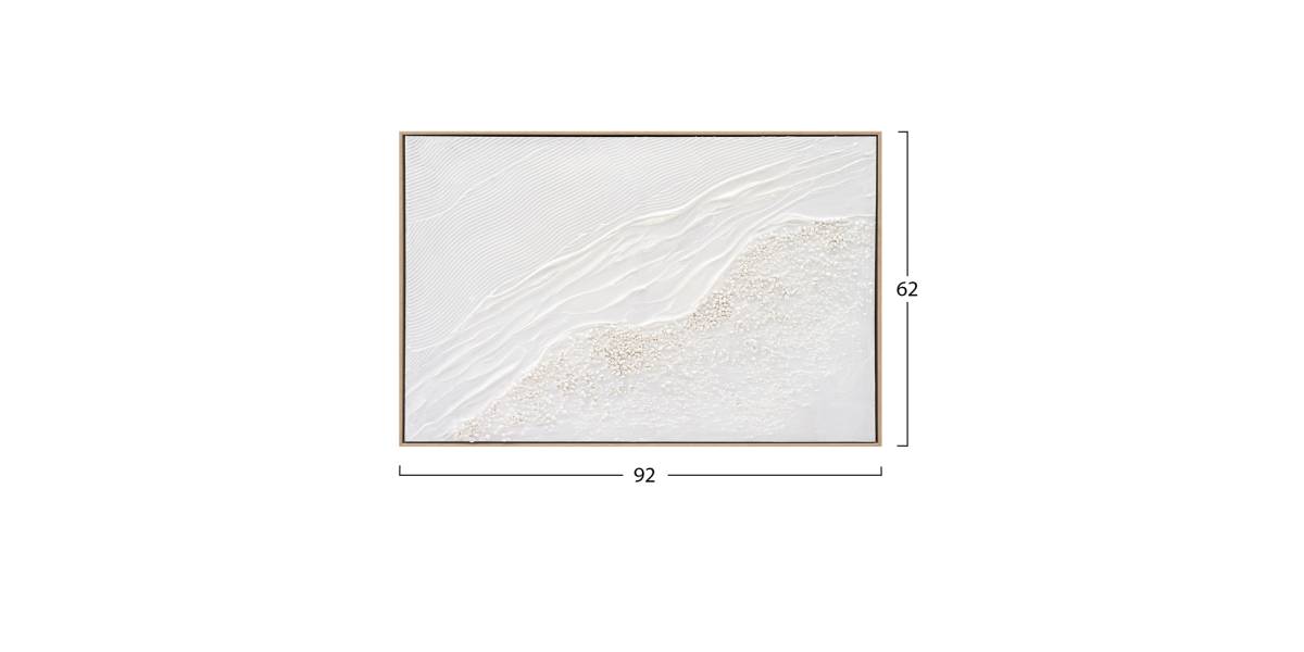 ΠΙΝΑΚΑΣ TOIXOY SEDIMENT HM4555 ΜΕ ΚΟΡΝΙΖΑ ΜΠΕΖ-ΚΑΜΒΑΣ ΣΕ ΛΕΥΚΕΣ ΑΠΟΧΡΩΣΕΙΣ 92x4,5x62Υεκ.